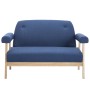 Sofá de 2 plazas de tela azul by , Sofas - Ref: Foro24-246649, Price: 250,12 €, Discount: %