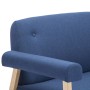 Sofá de 2 plazas de tela azul by , Sofas - Ref: Foro24-246649, Price: 250,12 €, Discount: %