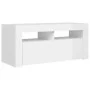 TV-Schrank mit strahlend weißen LED-Leuchten 90x35x40 cm von vidaXL, TV-Möbel - Ref: Foro24-804325, Preis: 62,12 €, Rabatt: %
