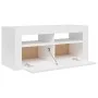 TV-Schrank mit strahlend weißen LED-Leuchten 90x35x40 cm von vidaXL, TV-Möbel - Ref: Foro24-804325, Preis: 62,12 €, Rabatt: %
