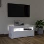 TV-Schrank mit weißen LED-Leuchten 90x35x40 cm von vidaXL, TV-Möbel - Ref: Foro24-804319, Preis: 60,15 €, Rabatt: %