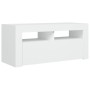 TV-Schrank mit weißen LED-Leuchten 90x35x40 cm von vidaXL, TV-Möbel - Ref: Foro24-804319, Preis: 60,15 €, Rabatt: %