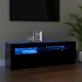TV-Schrank mit LED-Leuchten schwarz 120x35x40 cm von vidaXL, TV-Möbel - Ref: Foro24-804311, Preis: 77,71 €, Rabatt: %