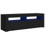 TV cabinet with LED lights black 120x35x40 cm by vidaXL, TV Furniture - Ref: Foro24-804311, Price: 77,71 €, Discount: %