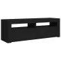 TV cabinet with LED lights black 120x35x40 cm by vidaXL, TV Furniture - Ref: Foro24-804311, Price: 77,71 €, Discount: %