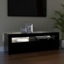 Mueble de TV con luces LED negro 120x35x40 cm de vidaXL, Muebles TV - Ref: Foro24-804311, Precio: 80,80 €, Descuento: %