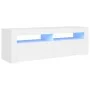 Mueble para TV con luces LED blanco 120x35x40 cm de vidaXL, Muebles TV - Ref: Foro24-804310, Precio: 86,94 €, Descuento: %