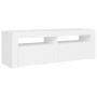 Mueble para TV con luces LED blanco 120x35x40 cm de vidaXL, Muebles TV - Ref: Foro24-804310, Precio: 91,31 €, Descuento: %