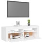 TV-Möbel mit LED-Lichtern in Weiß, 120x35x40 cm. von vidaXL, TV-Möbel - Ref: Foro24-804310, Preis: 88,37 €, Rabatt: %
