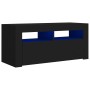 TV-Schrank mit LED-Leuchten schwarz 90x35x40 cm von vidaXL, TV-Möbel - Ref: Foro24-804320, Preis: 58,82 €, Rabatt: %