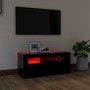 TV-Schrank mit LED-Leuchten schwarz 90x35x40 cm von vidaXL, TV-Möbel - Ref: Foro24-804320, Preis: 58,82 €, Rabatt: %