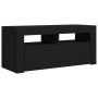 TV-Schrank mit LED-Leuchten schwarz 90x35x40 cm von vidaXL, TV-Möbel - Ref: Foro24-804320, Preis: 58,82 €, Rabatt: %
