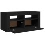 TV-Schrank mit LED-Leuchten schwarz 90x35x40 cm von vidaXL, TV-Möbel - Ref: Foro24-804320, Preis: 58,82 €, Rabatt: %