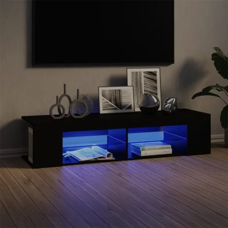 TV stand with black LED lights 135x39x30 cm by vidaXL, TV Furniture - Ref: Foro24-804230, Price: 82,68 €, Discount: %