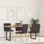 Sillas de comedor 4 unidades tela marrón oscuro by , dining chairs - Ref: Foro24-3315225, Price: 201,72 €, Discount: %