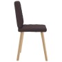 Sillas de comedor 4 unidades tela marrón oscuro de , Sillas de comedor - Ref: Foro24-3315225, Precio: 201,63 €