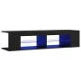 TV stand with black LED lights 135x39x30 cm by vidaXL, TV Furniture - Ref: Foro24-804230, Price: 82,68 €, Discount: %