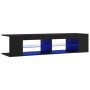 TV-Ständer mit LED-Leuchten schwarz 135x39x30 cm von vidaXL, TV-Möbel - Ref: Foro24-804230, Preis: 84,05 €, Rabatt: %