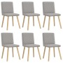 Sillas de comedor 6 uds tela gris nube von , Essstühle - Ref: Foro24-3315500, Preis: 297,73 €, Rabatt: %