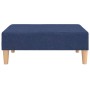 Reposapiés de tela azul 78x56x32 cm by , Ottomans - Ref: Foro24-337680, Price: 60,28 €, Discount: %