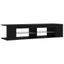 Mueble de TV con luces LED negro 135x39x30 cm de vidaXL, Muebles TV - Ref: Foro24-804230, Precio: 84,23 €, Descuento: %
