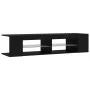 TV stand with black LED lights 135x39x30 cm by vidaXL, TV Furniture - Ref: Foro24-804230, Price: 82,68 €, Discount: %
