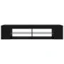 TV stand with black LED lights 135x39x30 cm by vidaXL, TV Furniture - Ref: Foro24-804230, Price: 82,68 €, Discount: %