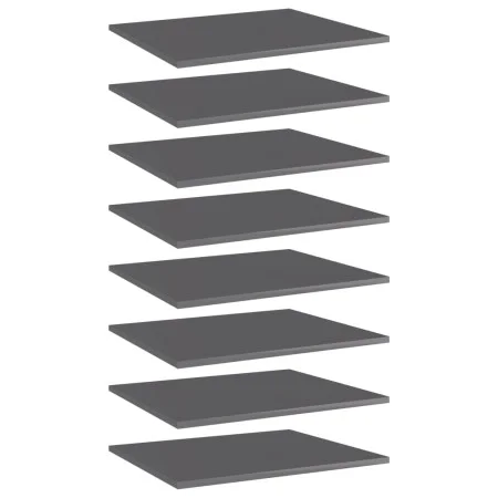 Regalboden 8 Stück glänzendes graues Sperrholz 60x50x1,5 cm von vidaXL, Regale - Ref: Foro24-805281, Preis: 53,16 €, Rabatt: %