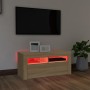 TV-Schrank mit LED-Leuchten Sonoma-Eiche 90x35x40 cm von vidaXL, TV-Möbel - Ref: Foro24-804322, Preis: 63,62 €, Rabatt: %