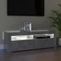 TV stand with LED lights in concrete gray, 120x35x40 cm by vidaXL, TV Furniture - Ref: Foro24-804314, Price: 75,60 €, Discoun...