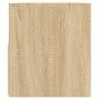 Mueble de TV con luces LED roble Sonoma 90x35x40 cm de vidaXL, Muebles TV - Ref: Foro24-804322, Precio: 62,50 €, Descuento: %