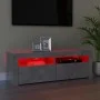 TV stand with LED lights in concrete gray, 120x35x40 cm by vidaXL, TV Furniture - Ref: Foro24-804314, Price: 75,60 €, Discoun...