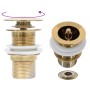 Desagüe empuje sin función desbordamiento dorado 6,4x6,4x9,1 cm by , Faucets - Ref: Foro24-149062, Price: 17,94 €, Discount: %
