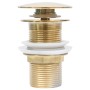 Desagüe empuje sin función desbordamiento dorado 6,4x6,4x9,1 cm by , Faucets - Ref: Foro24-149062, Price: 17,94 €, Discount: %