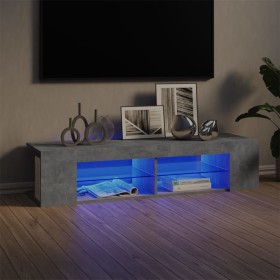 TV cabinet with LED lights concrete gray 135x39x30 cm by vidaXL, TV Furniture - Ref: Foro24-804233, Price: 60,91 €, Discount: %