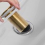 Desagüe empuje sin función desbordamiento dorado 6,4x6,4x9,1 cm by , Faucets - Ref: Foro24-149062, Price: 17,94 €, Discount: %