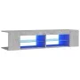 TV cabinet with LED lights concrete gray 135x39x30 cm by vidaXL, TV Furniture - Ref: Foro24-804233, Price: 52,33 €, Discount: %