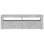 TV-Ständer mit LED-Leuchten betongrau 120x35x40 cm von vidaXL, TV-Möbel - Ref: Foro24-804314, Preis: 76,61 €, Rabatt: %