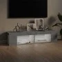 TV cabinet with LED lights concrete gray 135x39x30 cm by vidaXL, TV Furniture - Ref: Foro24-804233, Price: 52,33 €, Discount: %