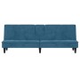 Sofá cama con portavasos terciopelo azul de , Sofás - Ref: Foro24-351919, Precio: 267,64 €, Descuento: %