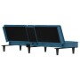 Sofá cama con portavasos terciopelo azul de , Sofás - Ref: Foro24-351919, Precio: 267,64 €, Descuento: %