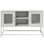 Mueble para TV de acero blanco 100,5x39x60,5 cm de , Muebles TV - Ref: Foro24-853385, Precio: 75,48 €, Descuento: %