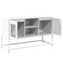 Mueble para TV de acero blanco 100,5x39x60,5 cm de , Muebles TV - Ref: Foro24-853385, Precio: 75,48 €, Descuento: %