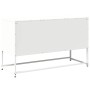 Mueble para TV de acero blanco 100,5x39x60,5 cm de , Muebles TV - Ref: Foro24-853385, Precio: 75,48 €, Descuento: %