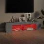 TV cabinet with LED lights concrete gray 135x39x30 cm by vidaXL, TV Furniture - Ref: Foro24-804233, Price: 52,33 €, Discount: %