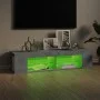 TV cabinet with LED lights concrete gray 135x39x30 cm by vidaXL, TV Furniture - Ref: Foro24-804233, Price: 52,33 €, Discount: %