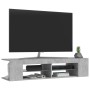 TV-Schrank mit LED-Leuchten betongrau 135x39x30 cm von vidaXL, TV-Möbel - Ref: Foro24-804233, Preis: 60,91 €, Rabatt: %