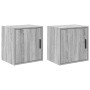 Armarios de pared 2 uds para garaje madera gris sonoma by , Armarios industriales - Ref: Foro24-860636, Price: 62,13 €, Disco...
