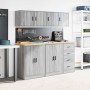 Armarios de pared 2 uds para garaje madera gris sonoma by , Armarios industriales - Ref: Foro24-860636, Price: 62,13 €, Disco...