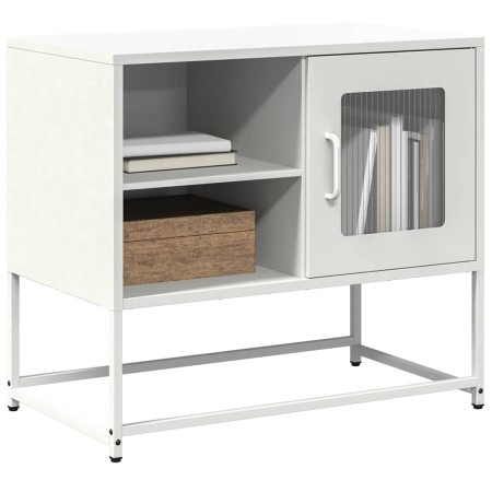 Mueble para TV de acero blanco 68x39x60,5 cm von , TV-Möbel - Ref: Foro24-853391, Preis: 69,51 €, Rabatt: %